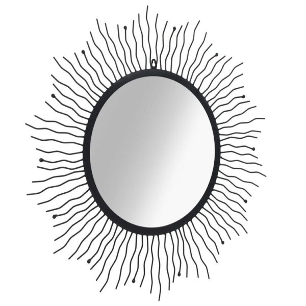 Les meilleures critiques de 😍 VIDAXL Miroir Mural De Jardin Rayons De Soleil 80 Cm Noir ❤️ soldes magasin 3