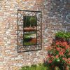Budget 👍 VIDAXL Miroir Mural De Jardin Rectangulaire 50 X 80 Cm Noir ⭐ france en ligne 13