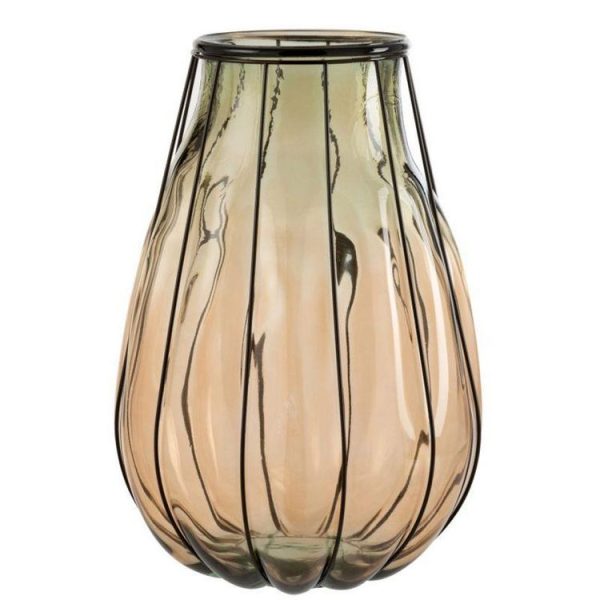Paris Coupon 🥰 Paris Prix Vase Design En Verre Fusion 51cm Taupe 🔥 1