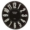 Tout neuf ⌛ Horloge Ronde Noir Diam60cm Vintage Clock ⌛ guranteed de qualité 11